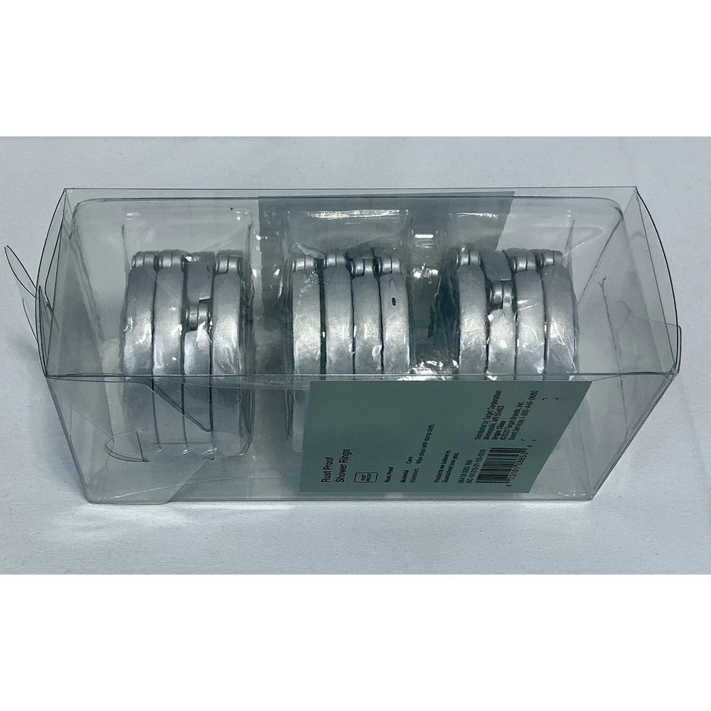 Target‎ Rust Proof Shower Curtain Hangers 12 Silver Hangers